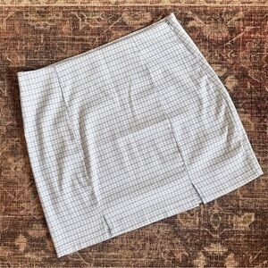 Plaid Blue & Purple Mini Skirt | Women’s Large |